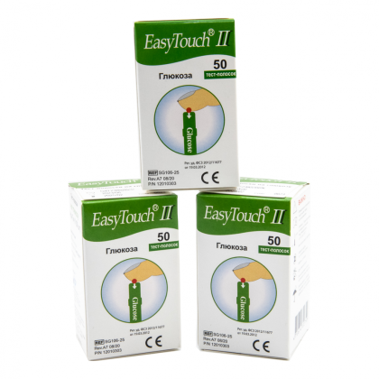 Тест-полоски на глюкозу Изи Тач №50 Фото товара Тест-полоски на глюкозу Изи Тач №50