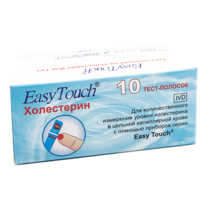 Тест-полоски на холестерин Изи Тач №10 Фото товара Тест-полоски на холестерин Изи Тач №10