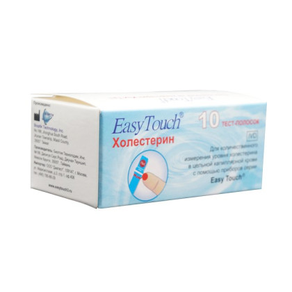 Тест-полоски на холестерин Изи Тач №10 Фото товара Тест-полоски на холестерин Изи Тач №10