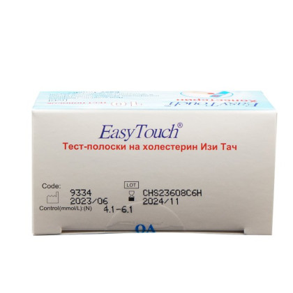 Тест-полоски на холестерин Изи Тач №10 Фото товара Тест-полоски на холестерин Изи Тач №10