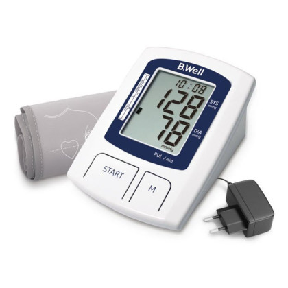 Фото товара Тонометр A-23, автомат, среднее давление, индикатор аритмии, память 2x60, дата и время, шкала давления, увелич. манжета (22-36см.), адаптер