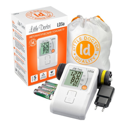 Тонометр Little Doctor LD3a электрический, автоматический с адаптером Фото товара Тонометр Little Doctor LD3a электрический, автоматический с адаптером
