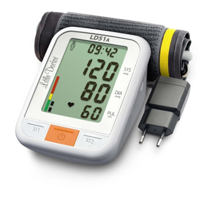 Тонометр Little Doctor LD51A автоматический с адаптером и функцией часов Фото товара Тонометр Little Doctor LD51A автоматический с адаптером и функцией часов