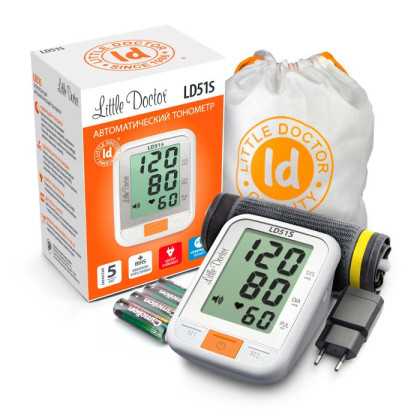 Тонометр Little Doctor LD51S автоматический говорящий с адаптером Фото товара Тонометр Little Doctor LD51S автоматический говорящий с адаптером