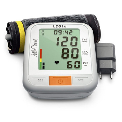 Тонометр Little Doctor LD51U автоматический с адаптером и функцией часов Фото товара Тонометр Little Doctor LD51U автоматический с адаптером и функцией часов