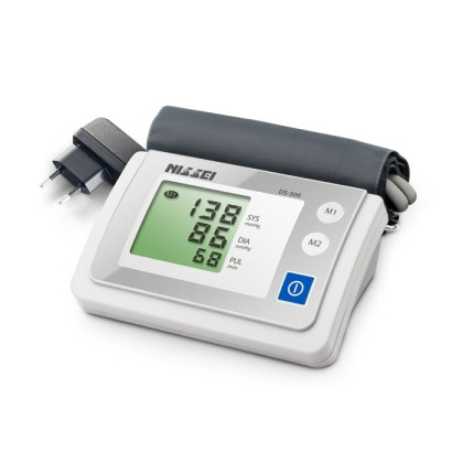 Тонометр Nissei DS-500 автоматический с адаптером Фото товара Тонометр Nissei DS-500 автоматический с адаптером