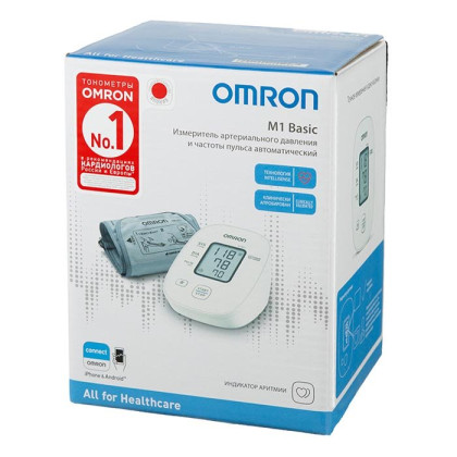 Тонометр OMRON M1 Basic с веерообразной манжетой Фото товара Тонометр OMRON M1 Basic с веерообразной манжетой