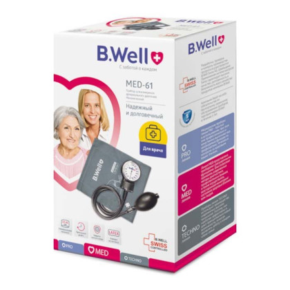 Фото товара Тонометр механ. MED-61, проф. манжета M-L (22-42 см)