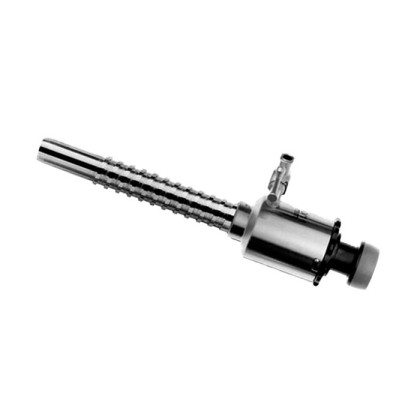 Троакары с силиконовым клапаном и краном, с гладкой металлической трубкой с резьбой Фото товара Троакары с силиконовым клапаном и краном, с гладкой металлической трубкой с резьбой