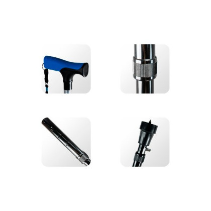 Трость классическая со встроенным противогололедным устройством WR-414 B.Well Фото товара Трость классическая со встроенным противогололедным устройством WR-414 B.Well