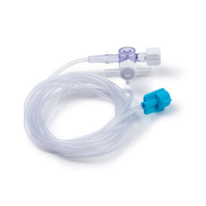 Удлинитель инфузионных насосов с трехходовым краником, черный, Balton Фото товара Удлинитель инфузионных насосов с трехходовым краником, черный, Balton