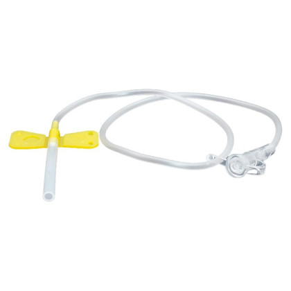 Фото товара Устройство для вливания в малые вены - игла-бабочка LUER LOCK 20G (0,90х19мм) SFM 20G, 100 шт/уп