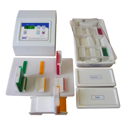 Устройство для электрофореза белков сыворотки крови УЭФ-01 Фото товара Устройство для электрофореза белков сыворотки крови УЭФ-01