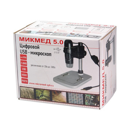 Фото товара Цифровой USB-микроскоп со штативом МИКМЕД 5.0