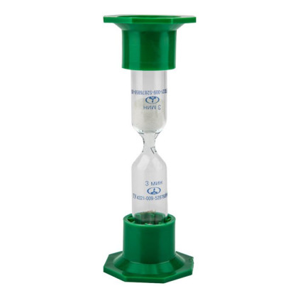 Часы песочные лабораторные 3 мин Фото товара Часы песочные лабораторные 3 мин
