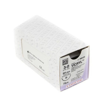 Шовный материал ВИКРИЛ 3/0. 12 х 45 см фиолетовый лигатура Ethicon Фото товара Шовный материал ВИКРИЛ 3/0. 12 х 45 см фиолетовый лигатура Ethicon