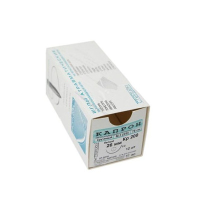 Фото товара Шовный материал Капрон крученый М 7 (5) отрезки