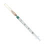 Фото товара Шприц - 1 мл. инсулиновый U-40 (3-х) SFM, одноразовый стерилированный с надетой иглой 0,45 x 12 - 26G, упаковка №20 (БЕЗ ЛАТЕКСА) (блистер), 20 шт