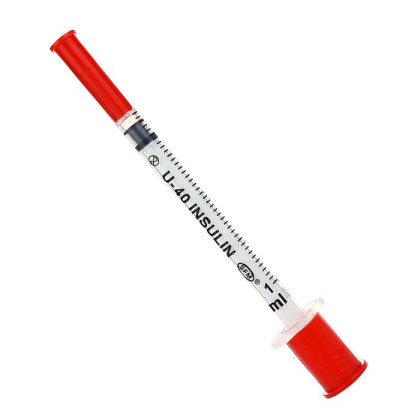 Фото товара Шприц 1,0 мл. инсулиновый U - 40 (3-х) SFM, одноразовый стерилизованный с интегрированной иглой 0,33 х 12,7 - 29G № 10 (полибэг), 100 шт