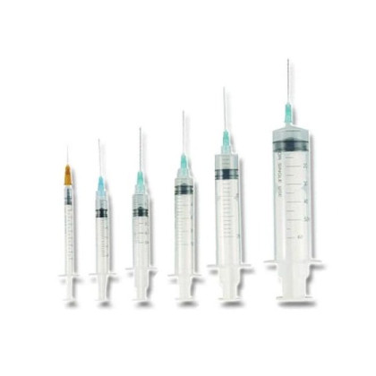 Фото товара Шприц 2 мл одноразовый стерильный Vogt Medical 2PC с приложенной иглой 23G 1 1/4" (0,6х30мм)