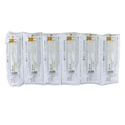 Фото товара Шприц 30мл. (3-х) SFM, одноразовый стерилизованный с иглой 0,9 х 40 - 20G (блистер), 50 шт