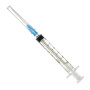 Фото товара Шприц 3мл. (3-х) SFM, одноразовый стерилизованный с надетой иглой 0,6 x 30 - 23G (блистер), 100 шт