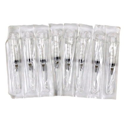 Фото товара Шприц 5 мл. (3-х) SFM, одноразовый стерилизованный с надетой иглой 0,70 х 40 - 22G (блистер), 100 шт