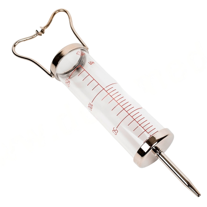 Фото товара Шприц с силиконовым кольцом на поршне для промывания полостей 100-150 см3 с двойной шкалой (Жане)