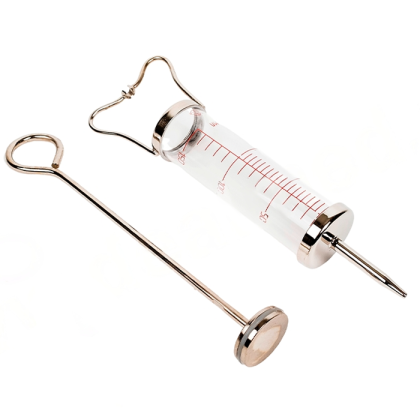 Фото товара Шприц с силиконовым кольцом на поршне для промывания полостей 100-150 см3 с двойной шкалой (Жане)