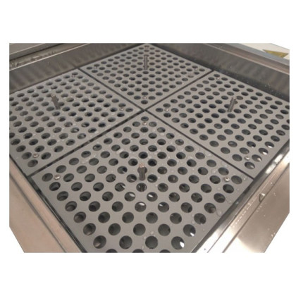 Штатив Флоринского лабораторный на 100 гнезд, алюминий Фото товара Штатив Флоринского лабораторный на 100 гнезд, алюминий