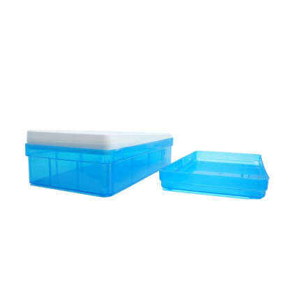 Штатив пластиковый для пробирок на 0,5 мл, 98 отверстий, с крышкой, ПП Фото товара Штатив пластиковый для пробирок на 0,5 мл, 98 отверстий, с крышкой, ПП