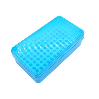 Штатив пластиковый для пробирок на 0,5 мл, 98 отверстий, с крышкой, ПП Фото товара Штатив пластиковый для пробирок на 0,5 мл, 98 отверстий, с крышкой, ПП