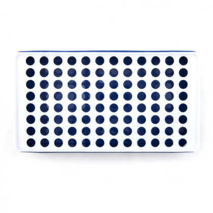 Штатив с крышкой для пробирок типа Эппендорф 0,5 мл на 96 гнезда, ПС Фото товара Штатив с крышкой для пробирок типа Эппендорф 0,5 мл на 96 гнезда, ПС