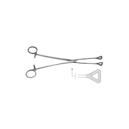Щипцы акушерские прямые для захватывания послеродовой шейки матки Фото товара Щипцы акушерские прямые для захватывания послеродовой шейки матки