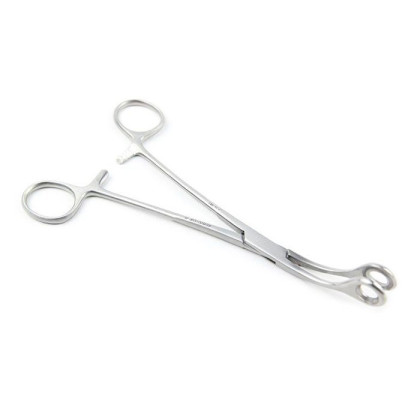 Щипцы геморроидальные окончатые изогнутые 215 мм Фото товара Щипцы геморроидальные окончатые изогнутые 215 мм