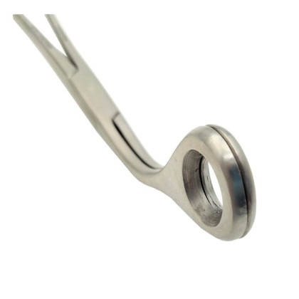 Щипцы геморроидальные окончатые изогнутые 215 мм Фото товара Щипцы геморроидальные окончатые изогнутые 215 мм