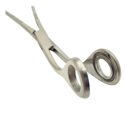 Щипцы геморроидальные окончатые изогнутые 215 мм Фото товара Щипцы геморроидальные окончатые изогнутые 215 мм