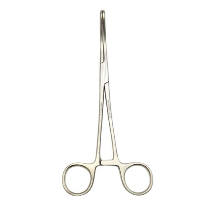 Щипцы геморроидальные окончатые изогнутые 215 мм Фото товара Щипцы геморроидальные окончатые изогнутые 215 мм