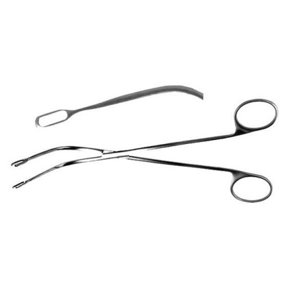 Щипцы д/желчн. и почечн. камней, вертик. изогнутые, №1, 190 мм Фото товара Щипцы д/желчн. и почечн. камней, вертик. изогнутые, №1, 190 мм