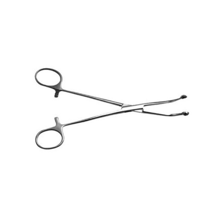 Фото товара Щипцы д/захвата и удерживания миндалин, изогнутые, 179 мм