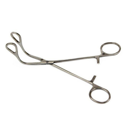Щипцы для захватывания легкого, изогнутые, детские, 207 мм Фото товара Щипцы для захватывания легкого, изогнутые, детские, 207 мм