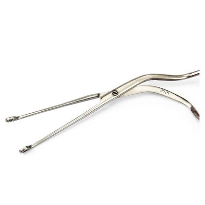 Щипцы для тампонирования горла и глотки изогнутые малые 165 мм Фото товара Щипцы для тампонирования горла и глотки изогнутые малые 165 мм