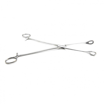 Щипцы для удаления плодного яйца с кремальерой, прямые, с шириной губок 14 мм, 260 мм. Surgiwell Фото товара Щипцы для удаления плодного яйца с кремальерой, прямые, с шириной губок 14 мм, 260 мм. Surgiwell