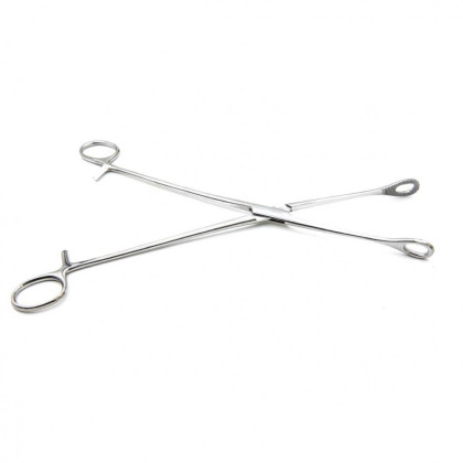 Щипцы для удаления плодного яйца с кремальерой, прямые, с шириной губок 14 мм, 260 мм. Surgiwell Фото товара Щипцы для удаления плодного яйца с кремальерой, прямые, с шириной губок 14 мм, 260 мм. Surgiwell