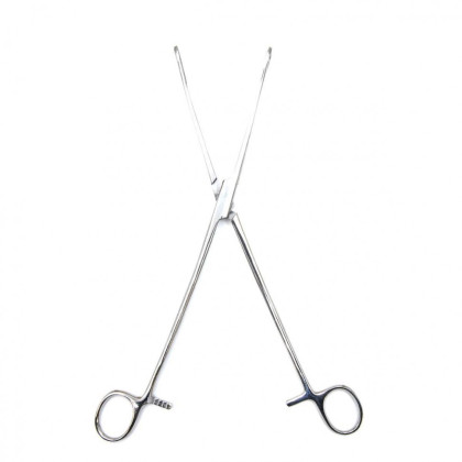 Щипцы для удаления плодного яйца с кремальерой, прямые, с шириной губок 14 мм, 260 мм. Surgiwell Фото товара Щипцы для удаления плодного яйца с кремальерой, прямые, с шириной губок 14 мм, 260 мм. Surgiwell