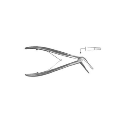 Щипцы изогнутые для орбитотомии Фото товара Щипцы изогнутые для орбитотомии