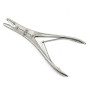Щипцы костные-кусачки шарнирные с двойной передачей с узкими губками изогнутые по плоскости Фото товара Щипцы костные-кусачки шарнирные с двойной передачей с узкими губками изогнутые по плоскости