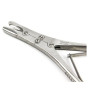 Щипцы костные-кусачки шарнирные с двойной передачей с узкими губками изогнутые по плоскости Фото товара Щипцы костные-кусачки шарнирные с двойной передачей с узкими губками изогнутые по плоскости