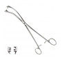 Щипцы маточные 3-хзубые, изогнутые, 260 мм Фото товара Щипцы маточные 3-хзубые, изогнутые, 260 мм