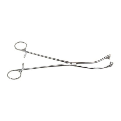 Щипцы маточные трехзубые, изогнутые для оттягивания матки, 260мм Surgiwell, Пакистан Фото товара Щипцы маточные трехзубые, изогнутые для оттягивания матки, 260мм Surgiwell, Пакистан